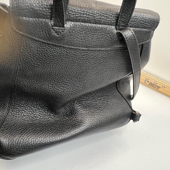Kate Spade New York Women's Black Pebbled Leather Backpack Purse Bag - Picture 4 of 10